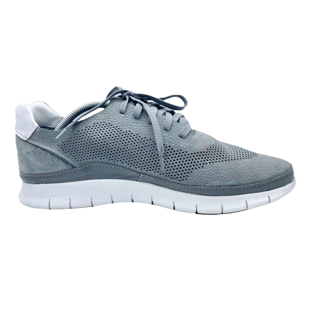 Vionic Joey Walking Sneakers Grey Mesh Lace Up  Women's Size 11.5 Shoes Leather